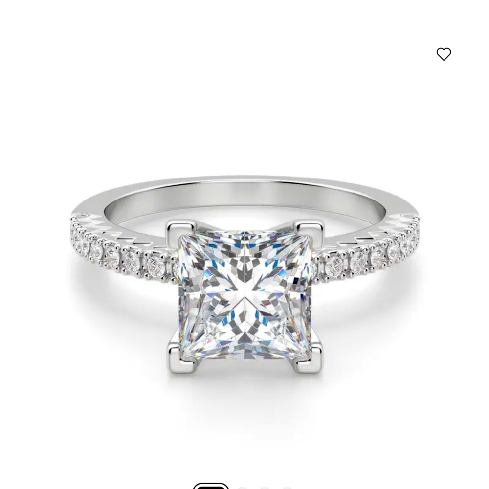 Diamond Nexus Princess Cut Engagement & Wedding Band Set